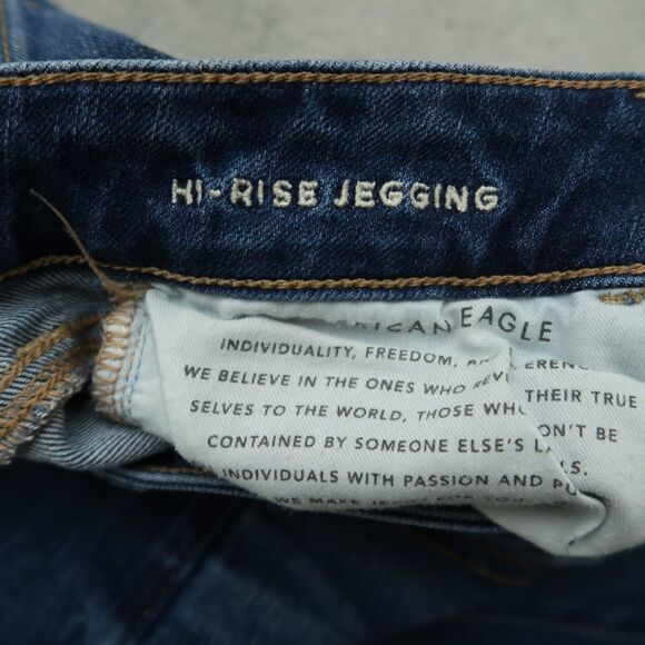 American Eagle Jeans Women's Size 4R High-Rise Jegging Denim 28" Inseam - Picture 12 of 16